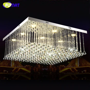 FUMAT led Square restoran lühter valgustus loominguline kaasaegne Crystal lihtne baar kaunistatud Lühter läige home valgustus