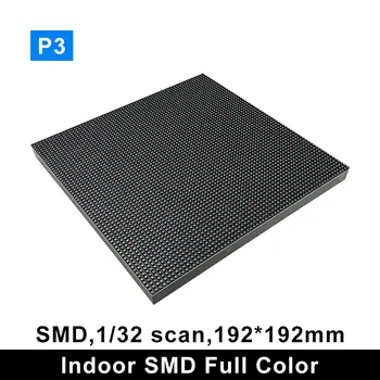Sise-P3 SMD Värviline LED Ekraan Moodul Värviline Video Seina Modulaarne 64 × 64 Pikslit 3-in-1 RGB 192*192mm
